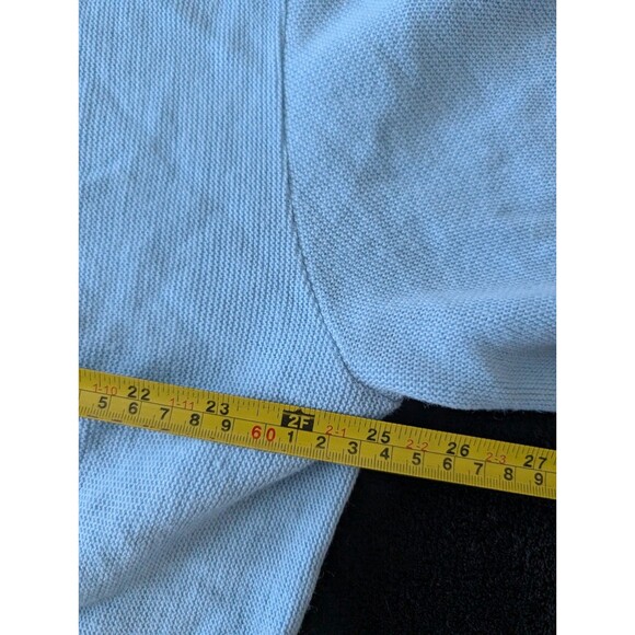 Vintage 80s 90s Unisex Blue Cardigan Sweater XL Made In USA Grandpa Grandmacore - Picture 7 of 10